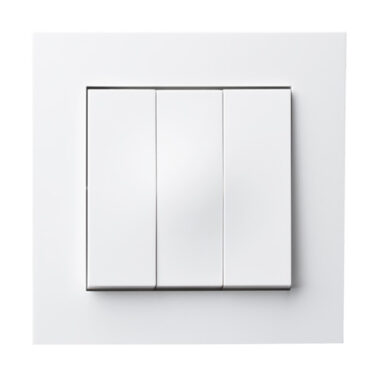 Elko Plus Bryter 1+1+1 Innfelt Polarhvit