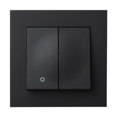 Elko Plus Bryter 2-1 Innfelt 2-Pol 1-Pol Sort