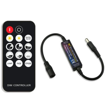 kontroller med Mottaker RF Enkeltfarget LED Stripe