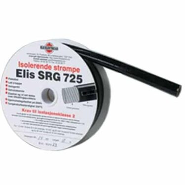 Strømpe 10mm Sort SRG725 Metervare 1-10M