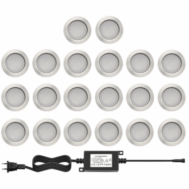 NP Terrassebelysning A2 20x1W Varmhvit IP67