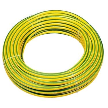 PVC Strømpe 3MM Gul/Grønn 100M