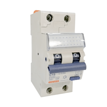 Gewiss Jordfeilautomat 15A 2-pol C-kar GW95232