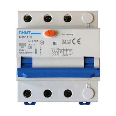 Jordfeilautomat 4 Modul 3P 32A B-Kar 30mA