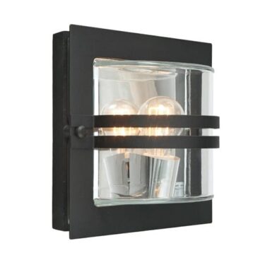 Norlys Bern 650 Sort Vegglampe E27 Klart glass