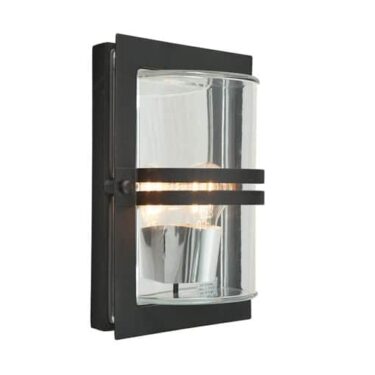 Norlys Vegglampe Basel 660 Sort Klar Glass