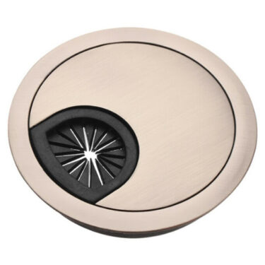 Kabelgjennomføring i aluminium Ø50mm Børstet Stål