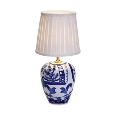 Göteborg Bordlampe 33cm Blå/Hvit