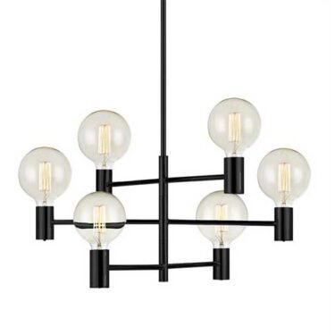 Capital Taklampe 6L Sort