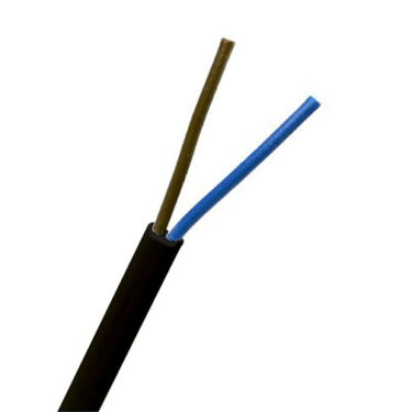 Lampettledning PL 2 X 0.75 sort meter