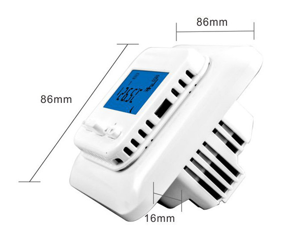 nordic heat termostat dimensjoner