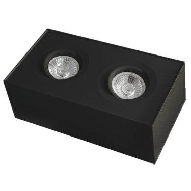 utenpaliggende downlight dobbel sort