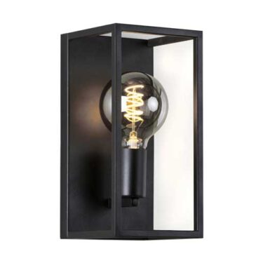 MS Dino Vegglampe E27 Sort