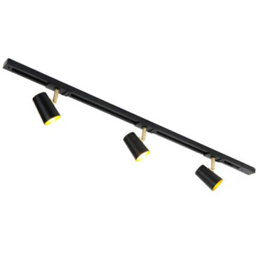 Trackline Conic Spotskinne 1 meter Sort og Gull