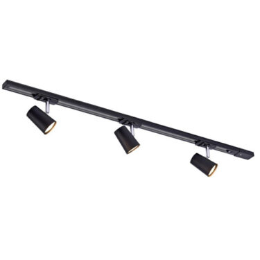 MS Trackline Conic Spotskinne 1 meter 3 Spotter Sort