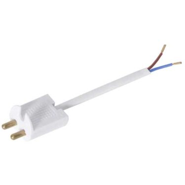 Lamppropp med kabel Hvit