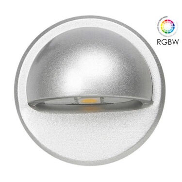 NP LED Trappelys Rund 0.4W RGBW IP65 Grå