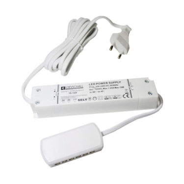 LED Driver 12Vdc 240V 4,5-15W Dimbar m/Forgrener for 6 Stk ID-LED Spot