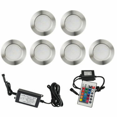 Nordic Terrassebelysning B5 6x0.3W RGBW IP67 Dimbar