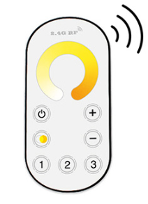 Fjernkontroll med Mottaker RF 2.4G for CCT LED Stripe