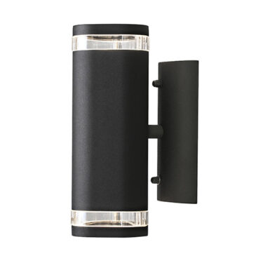 Modena Vegglampe Opp/Ned GU10 Sort