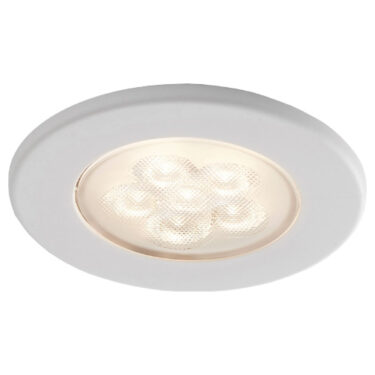 ID-LED Spot Hvit 2,3W 12Vdc Møbelspot Varmhvit