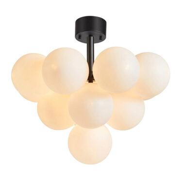 Merlot Taklampe 13L Hvit/Sort