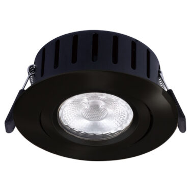 NP Ultraslim LED Downlight Warmdim 5W Isolasjon 6 Matt sort