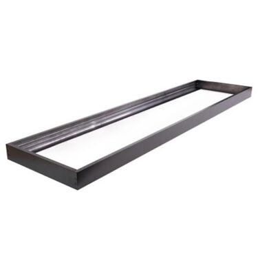 Sort Ramme for LED Panel 120x30cm med Hurtig Montering