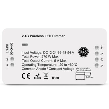 RF 2.4G Zigbee PRO Dimmer LED Mottakere
