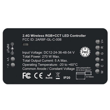 RF 2.4G Zigbee PRO RGB+CCT LED Mottakere