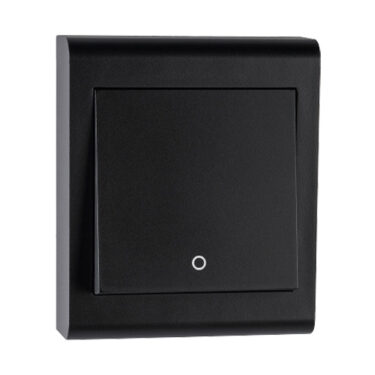 SG Bryter Påvegg 2-Pol Sort