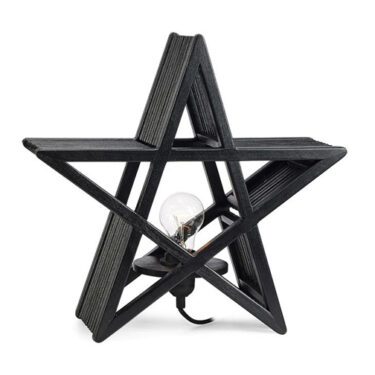 Bamboo Bordlampe Sort