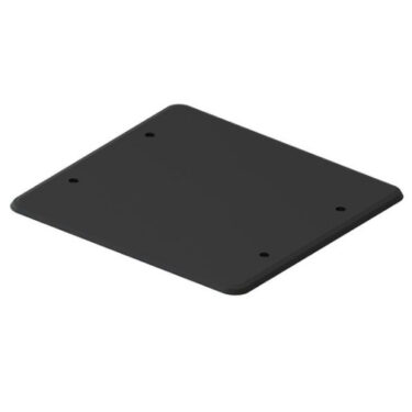 R-Line Vegglokk 71mm Firkant Sort