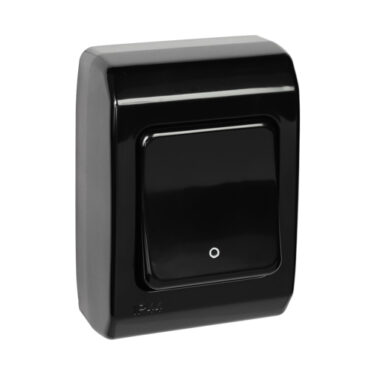 ELKO Admiral bryter AS16/2 Påvegg Sort