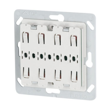 xComfort 4-Felts Trykknapp Hvit CTAA-04/04