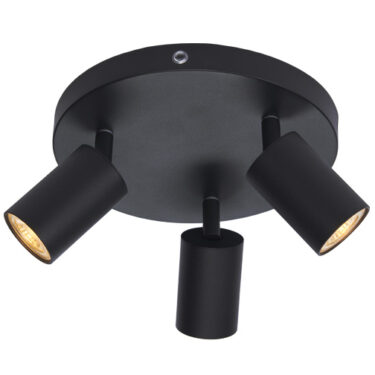 MS Toronto Plafond Spot 3-Lys Sort