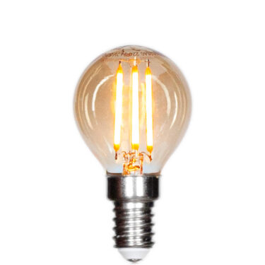 By Rydens E14 Dekorpære 4W Ø45mm LED Dimbar Globe 4W Amber