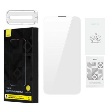 Herdet glass Baseus 0.4mm Iphone 13 Pro Max/14 Plus + Rengjørings kit