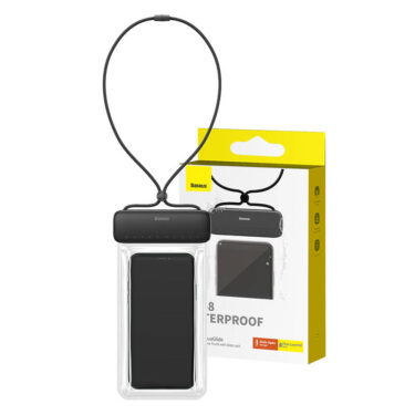 Baseus AquaGlide Vanntett Telefonveske Sort