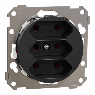 ELKO One 3veis eurostikkontakt Sort