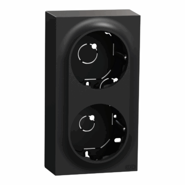 ELKO One Dobbel påveggskappe høy Sort