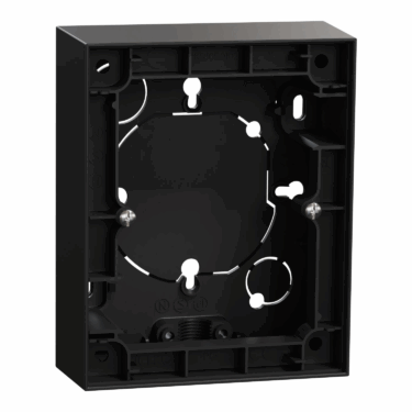 ELKO One Kappe for dobbel innfelt stikkontakt Sort