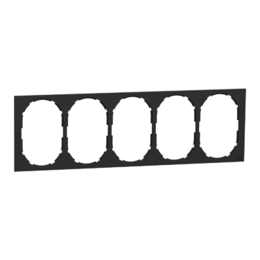 ELKO One 5-hull Ramme til Stikkontakt Sort