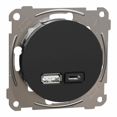 ELKO One USB PD A og C lader Sort