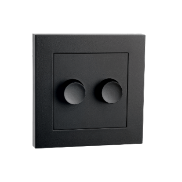 SG LEDDim 2x100 Frontdeksel Sort