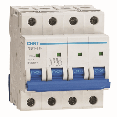 Chint Automatsikring 4P 4A C-Kar 10KA