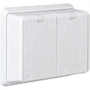 Elko Dobbel stikkontakt IP44 innfelt RS RH