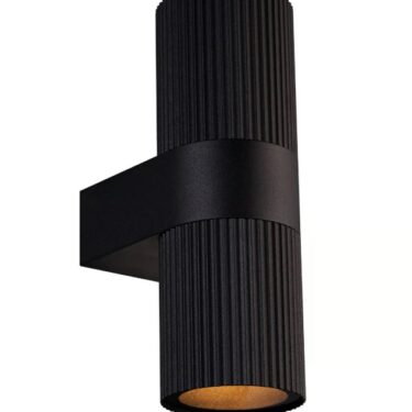 Nordlux Kyklop Ripple Vegglampe GU10 Sort