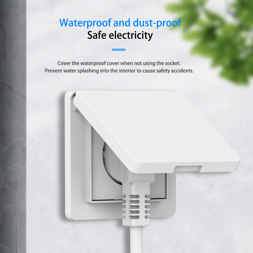 NP Innfelt Enkel Stikkontakt USB A+C Hvit IP44 Jord